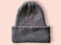 beanie hat medium grey