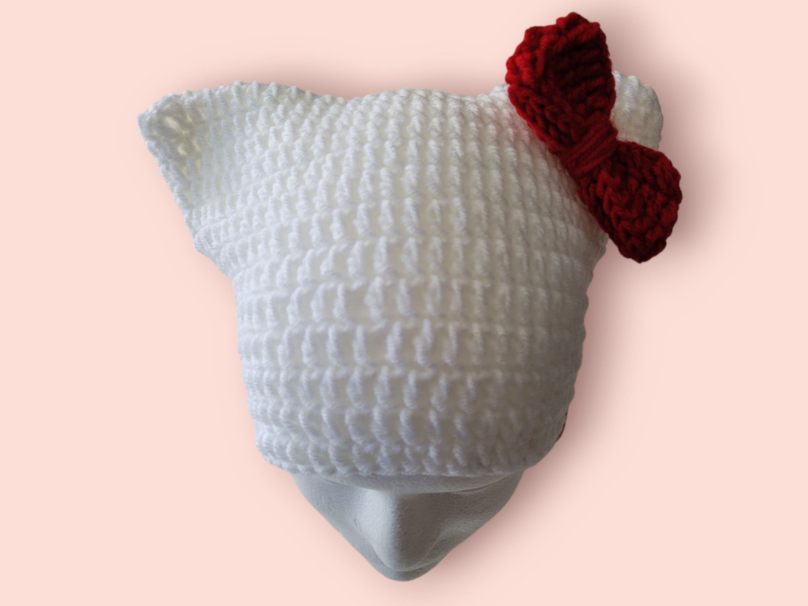 Anime inspired by Hello Kitty beanie hat