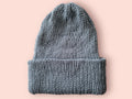 beanie hat greyish blue