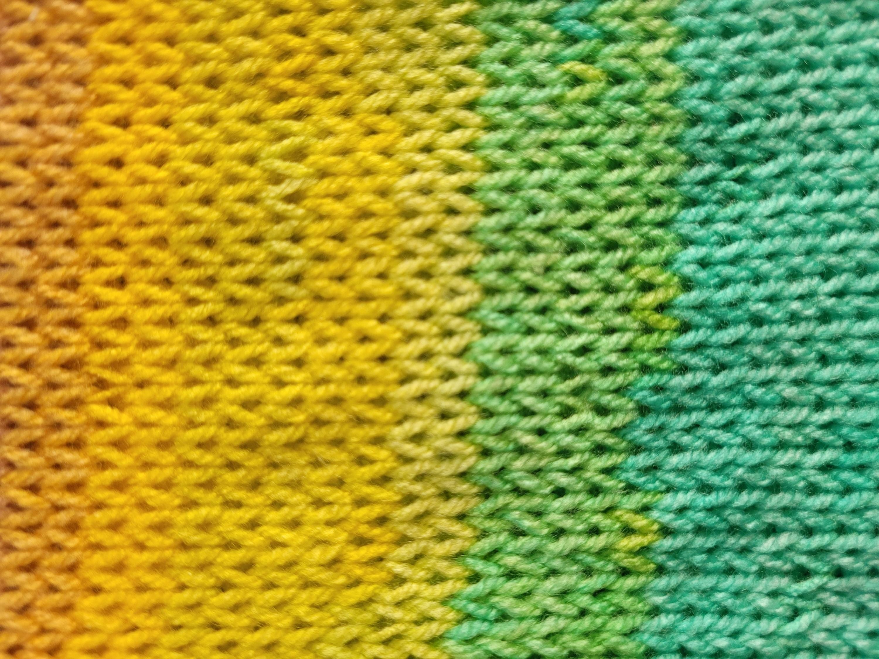 handmade leg warmers, ombre effect, green, yellow and brown, acrylic