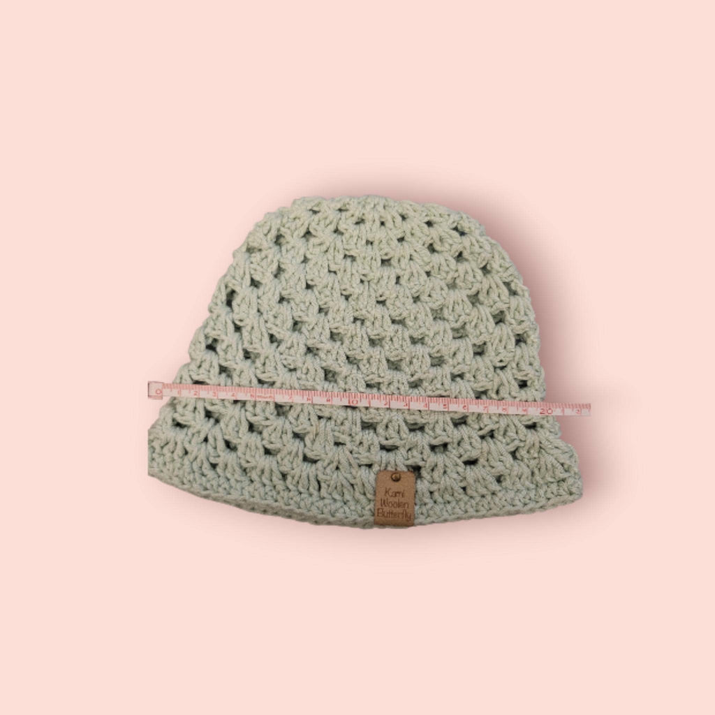 handmade crochet bucket hat, for babies or toddlers, 100% cotton