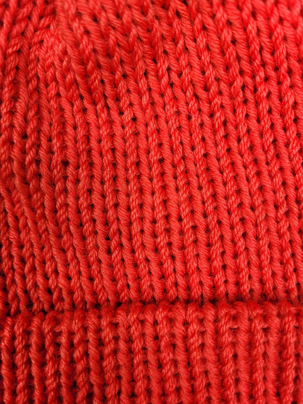1-3 yo dark orange beanie hat, with wool, soft