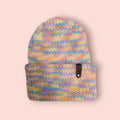 pastel rainbow, 6 months to 2 years beanie hat
