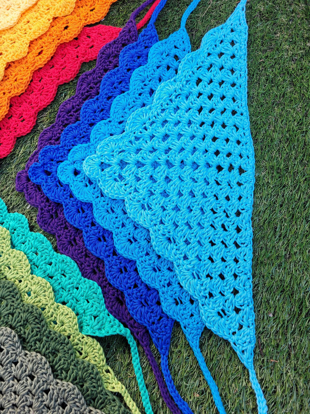 custom orders - cotton hair bandana, 53 shades, sun protection,