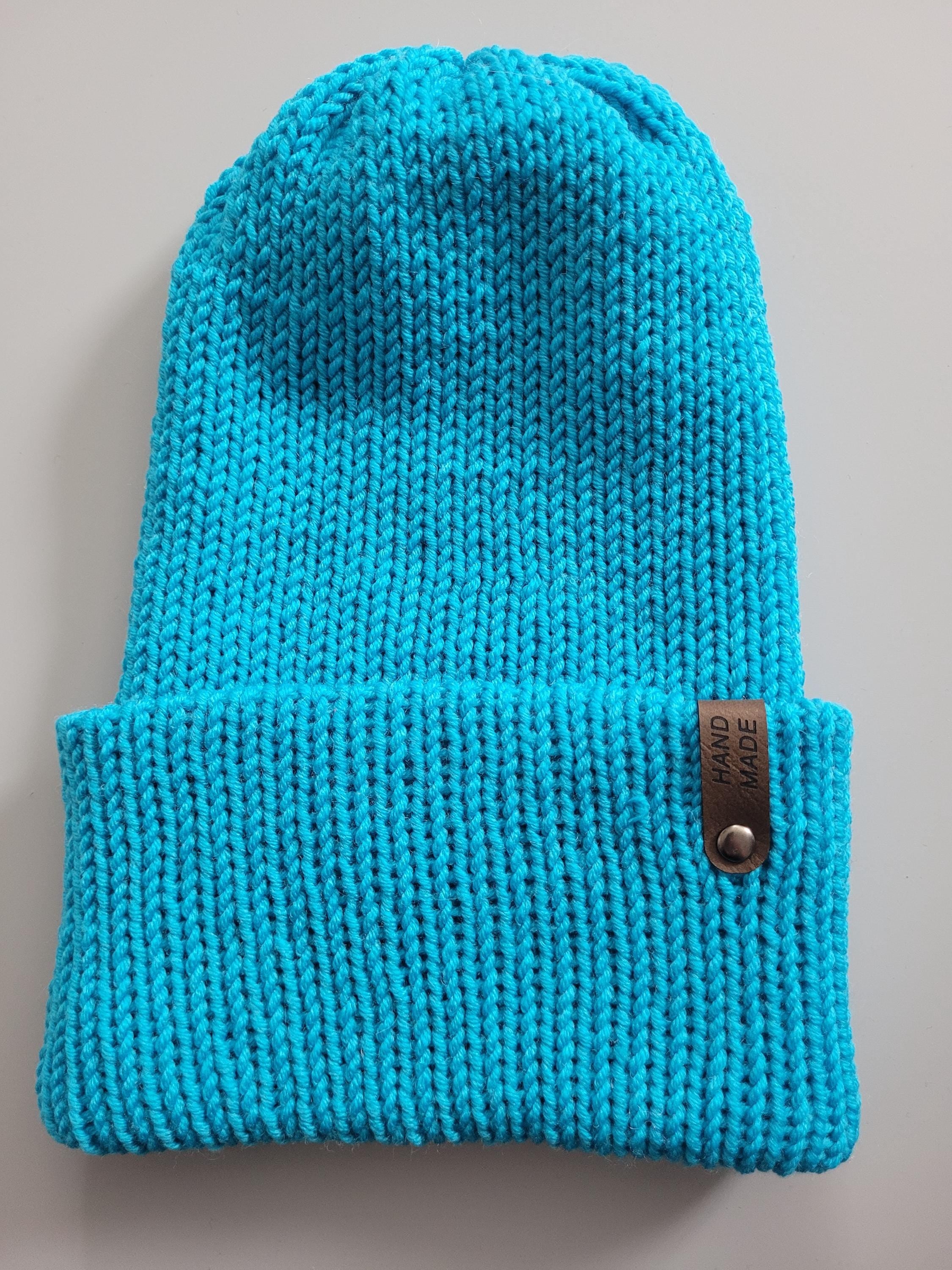 handmade beanie hat,  100% merino wool,  1- 3 yo