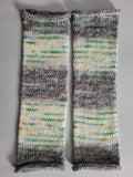 handmade leg warmers,  woolen, warm and breathable, in grey, sage, green and cream