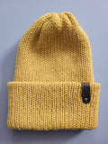 1-3 yo beanie hat,  pure merino wool,  yellow