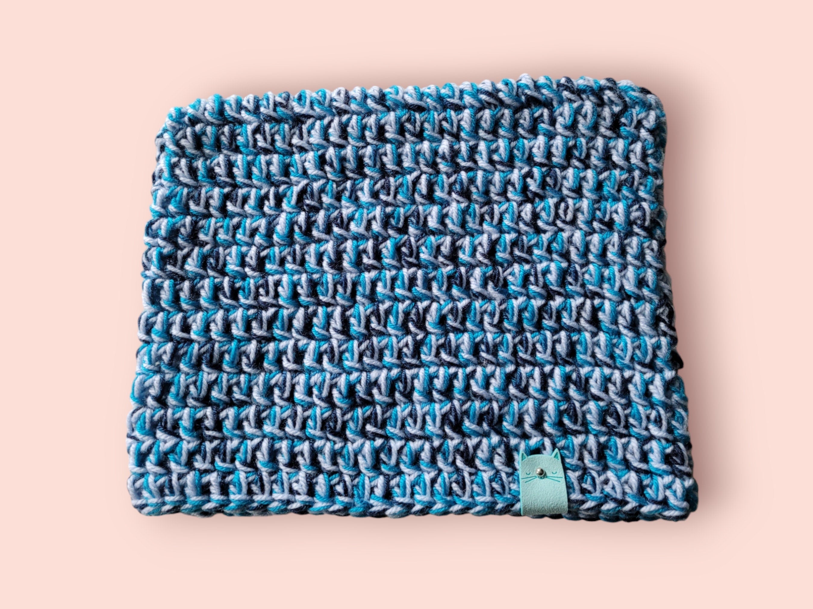 cat beanie hat blue marble