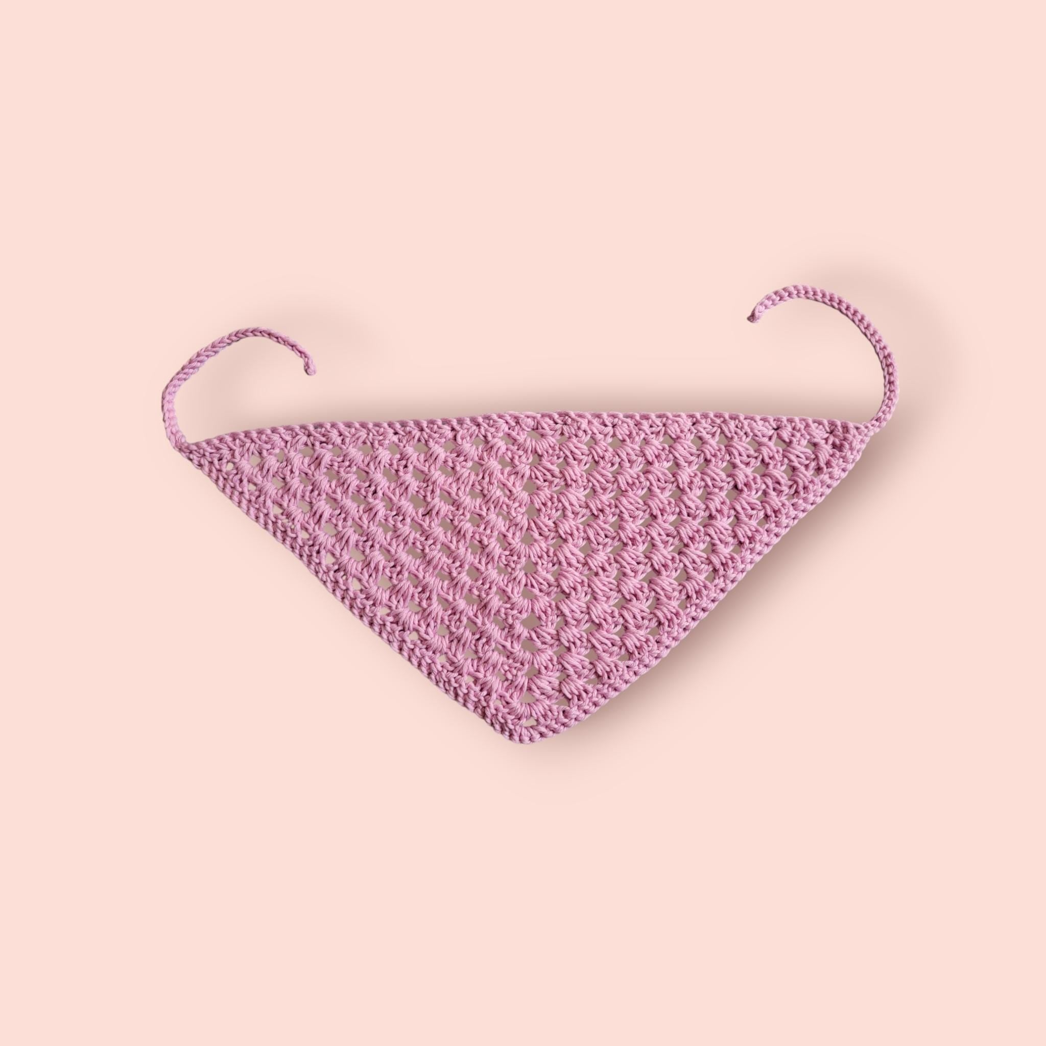 pink cotton hair bandana