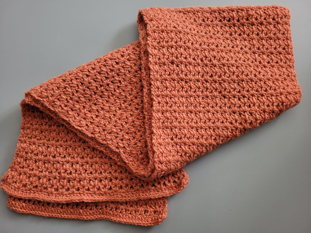 set of scarf, hat and fingerless gloves,  alpaca plus wool, handmade,  in pumpkin colour