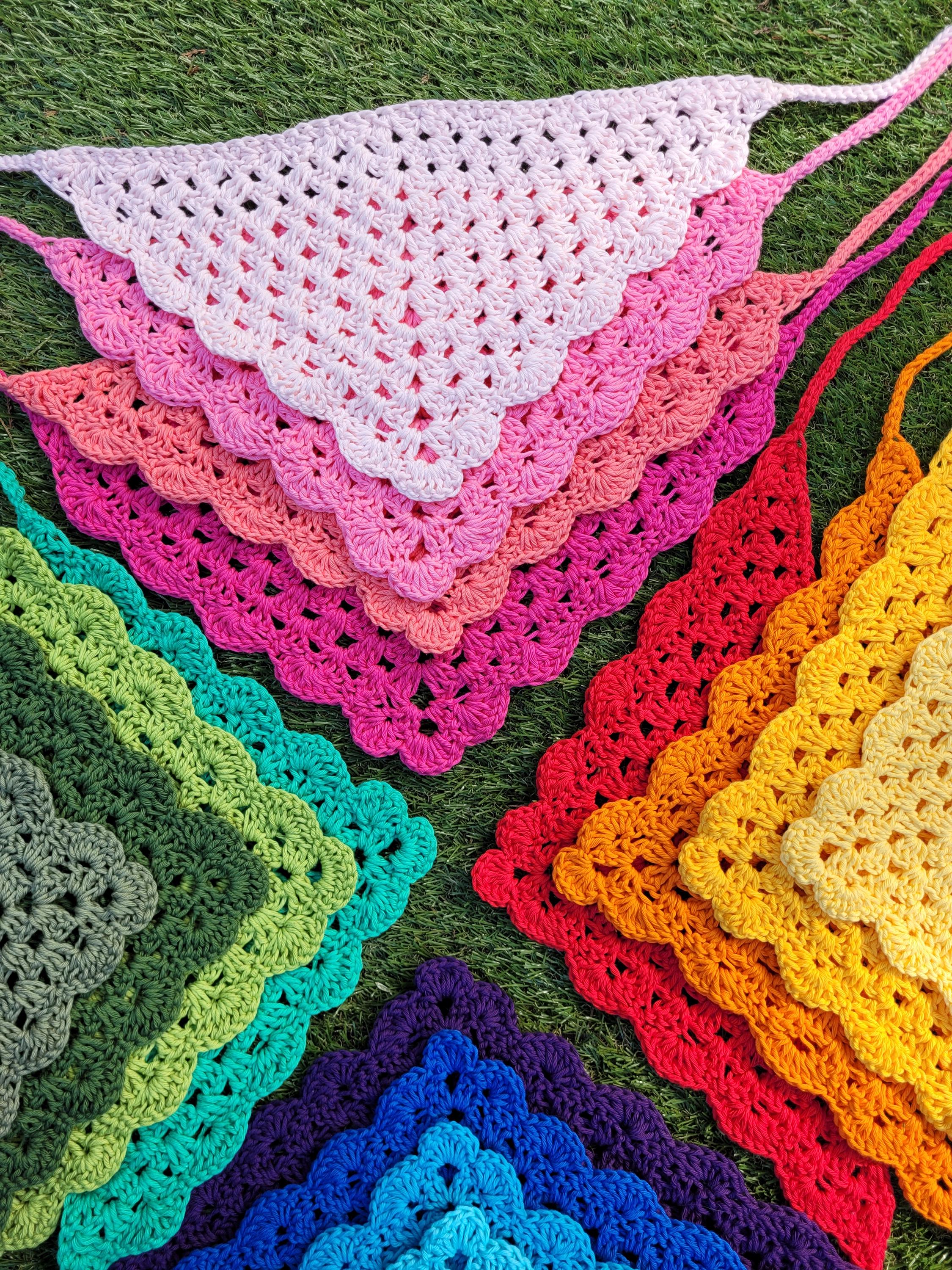 custom orders - cotton hair bandana, 53 shades, sun protection,