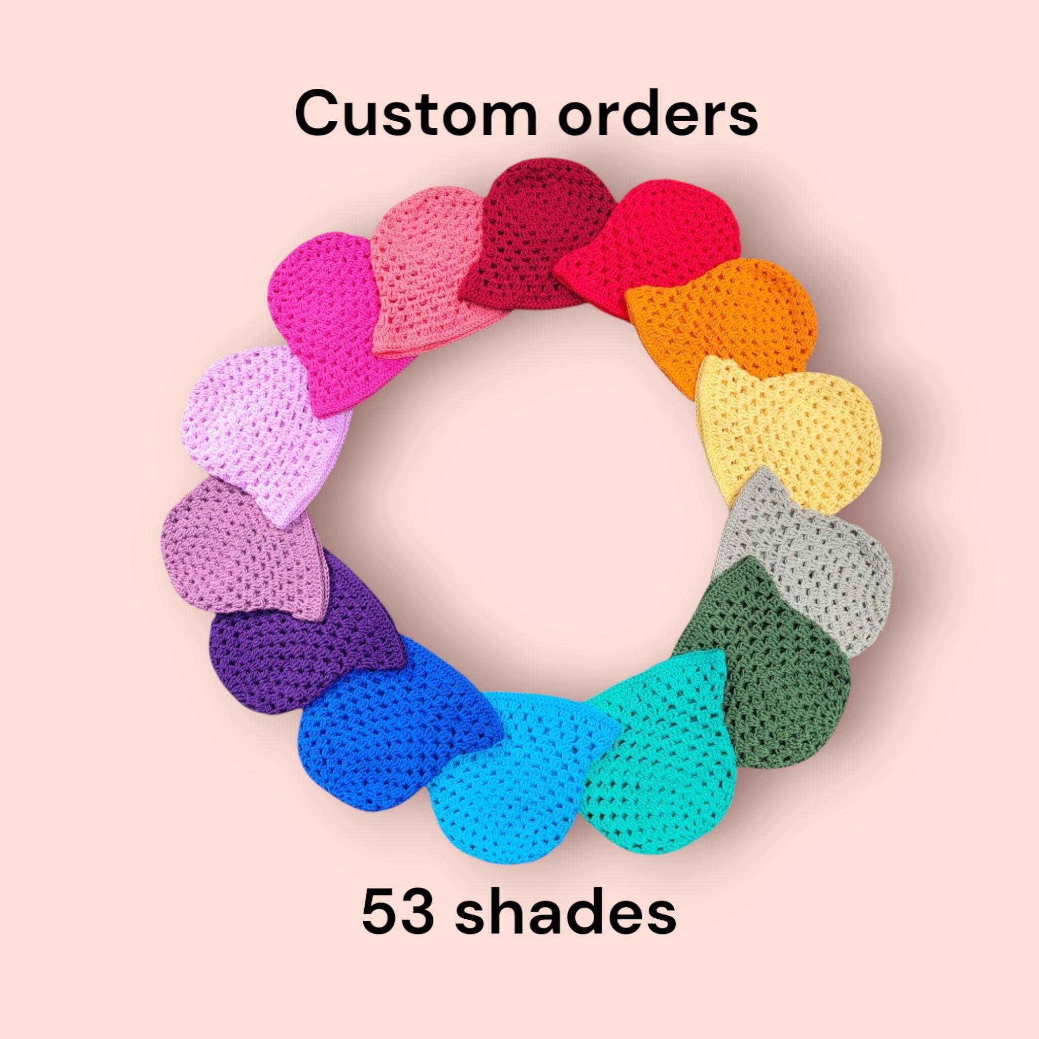 custom orders bucket hats, festival hats, 53 shades,  100% cotton