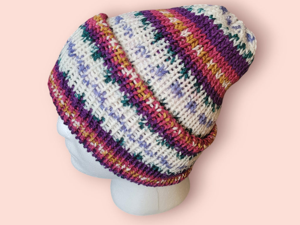 multicolour beanie hat