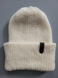 1-3 yo beanie hat,  pure merino wool,  cream